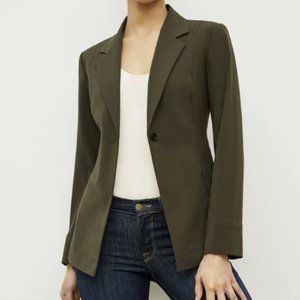 MM Lafleur Moreland Blazer Suit Jacket - Olive OrigamiTech - Sz 4 Small